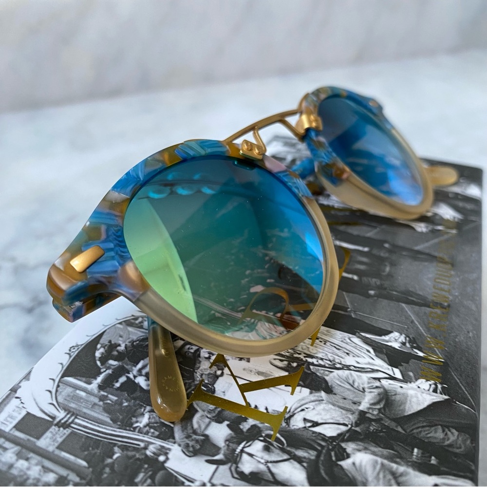 KREWE ST. LOUIS Matte Isle to Champagne 24K
Mirrored Sunglasses